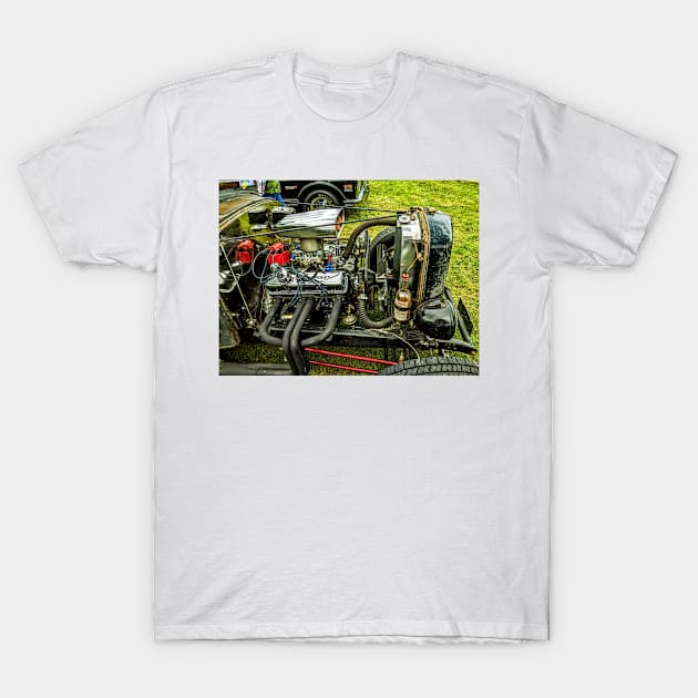 Crazy engine rebuild on a old ford. T-Shirt by AdonEast